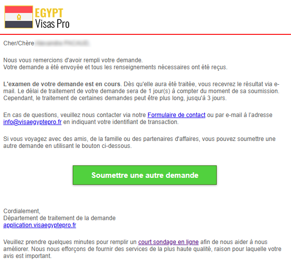 visa Égypte email en attente visa Égypte email en attente